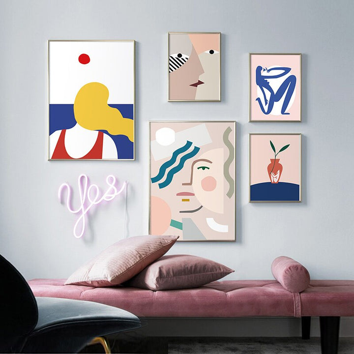Face Of Art - Lerret Veggkunst Maleri