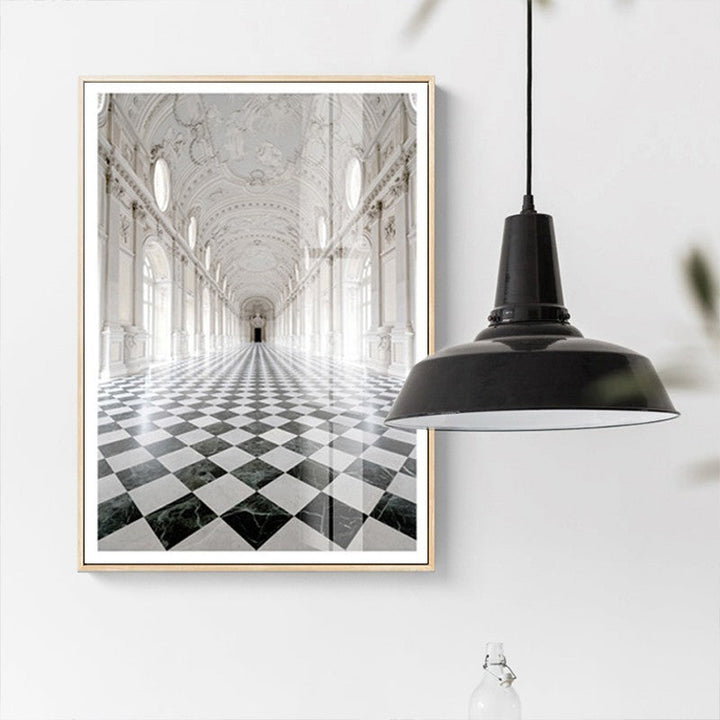 Det kongelige slott i Venaria - Lerretsmaleri