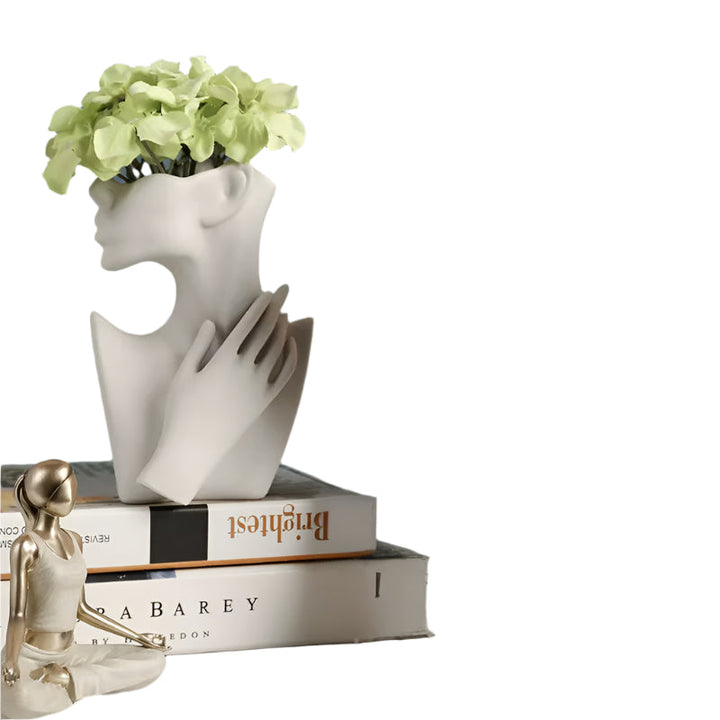 Ansiktsform Keramisk Design Vase Skanto