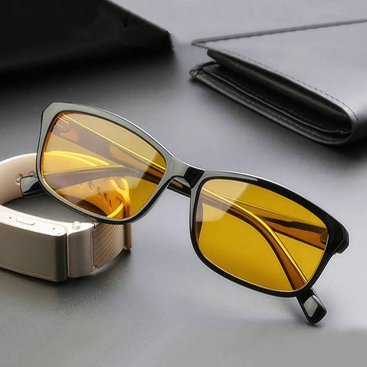 VisionGuard Blålysbrille | Øyebelastning Lindring - Søvnforbedring - Dataskjermbrille - Antirefleksbelegg Skanto