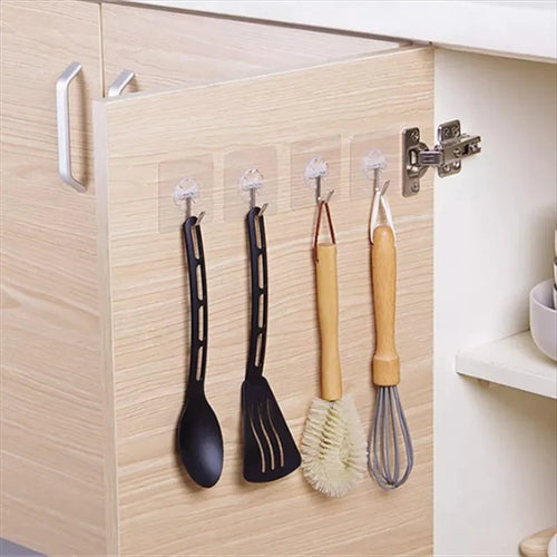 10 PCS Gjennomsiktig Vegghooker Skanto