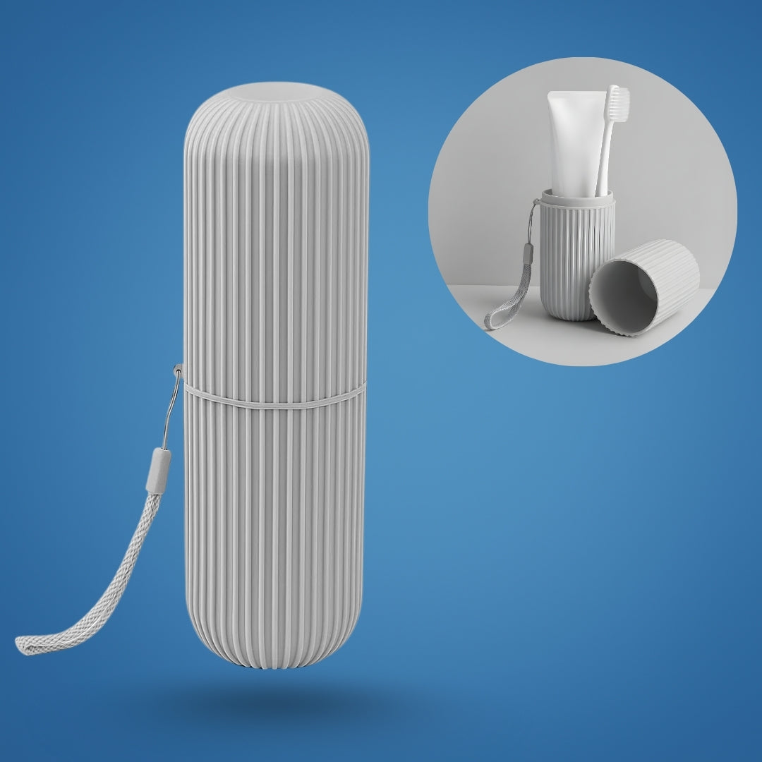 Munnskyllingskopp inkludert – Kompakt støvbestandig design – Hygienisk munnhygiene for reiser og ferier Skanto