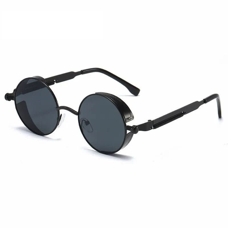 Runde Vintage-Sonnenbrille med UV400-Schutz og Retro-Design