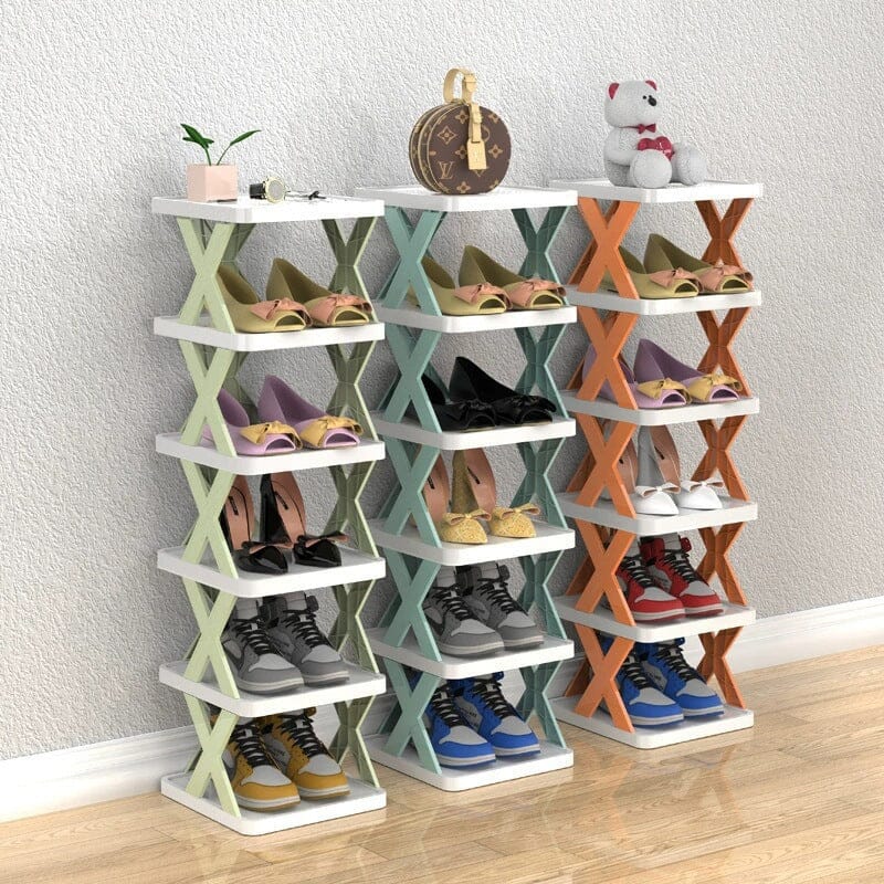Foldbar Multi-Lags Skoholder, Skoplassering Hylle Organiser | Skanto