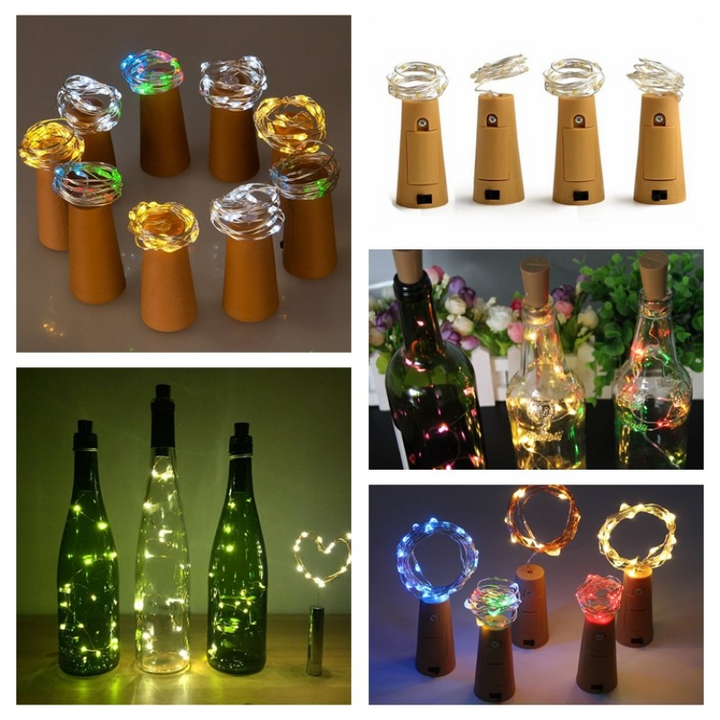 Skanto | LED eventyrlys for flasker – dekorative lys med tråd for kreativ belysning og DIY-prosjekter