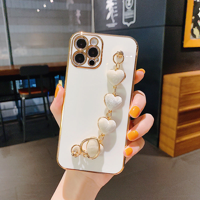 Skanto | Myk Armbånd Kjærlighet Hjerte Etui for iPhone