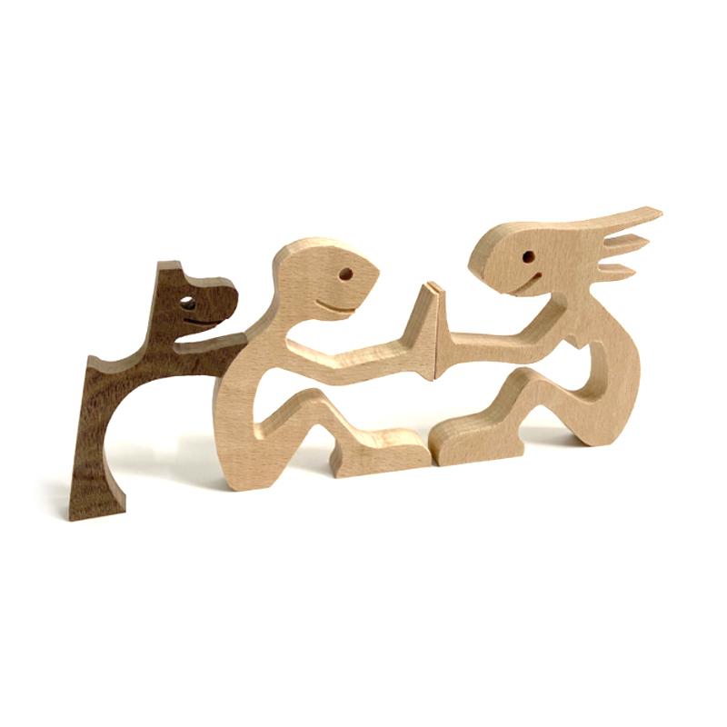 Tier elskere - Borddekorasjoner laget av treskjæring | Skanto