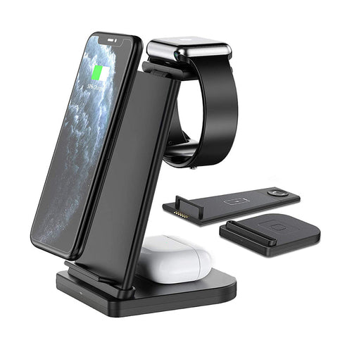 Skanto | 3 i 1 Trådløs Lademodul Passer for iPhone