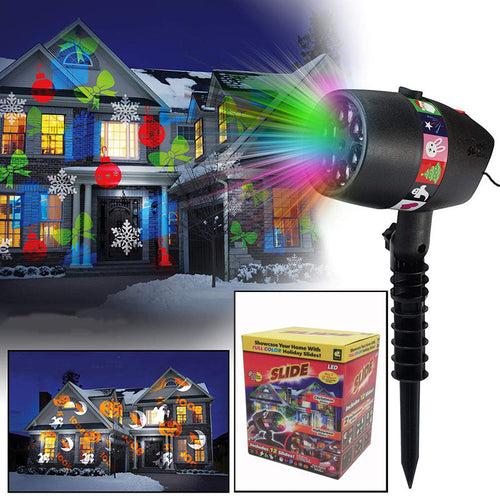 Jul Laserlys LED-Projeksjon for Utendørs Gress | Skanto
