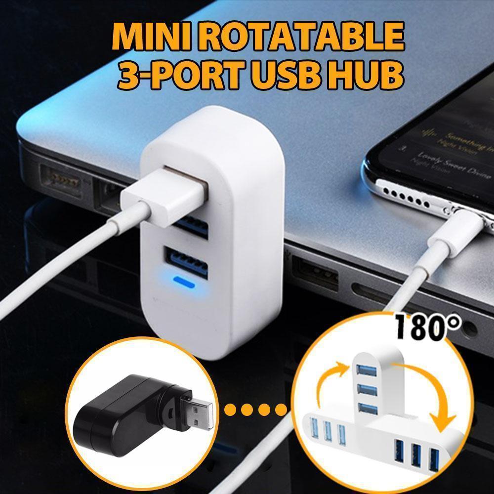 Skanto | Mini roterbar 3-Port USB Hub