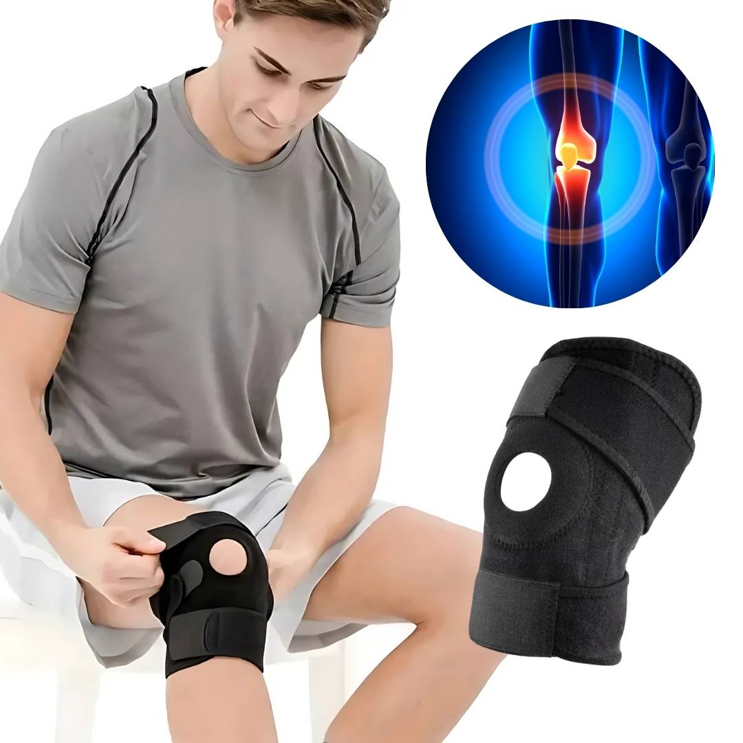 ProFlex Kneebind med justerbart trykk | for smertelindring - skaderehabilitering - artritt og sportsstabilitet Skanto