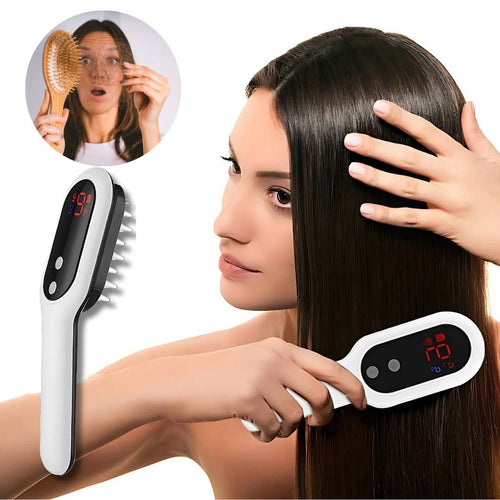 RevitalHair Elektrisk Hårkam for Hårvekst | Anti Hårtap Enhet - for Hårtynning - Hodebunnsmassasje - Hårvekst Skanto