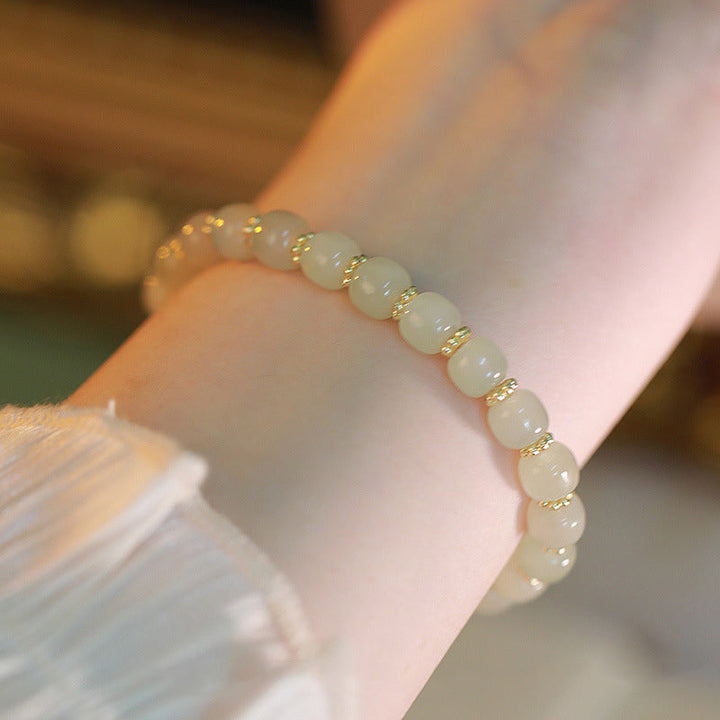 Skanto | Elegant Hetian Jade Bracelet