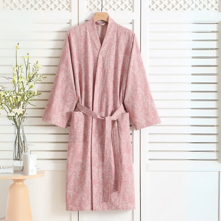 Skanto | Fjærlett Jacquard Bomull Badekåpe