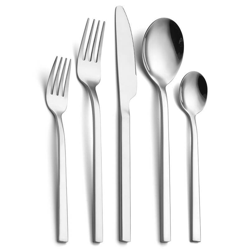 Skanto | LumiDine 30-delt Premium Bestikk Sett | Rustfritt Stål | Moderne Design | For 6 Personer | Holdbart & Oppvaskmaskin Sikkert