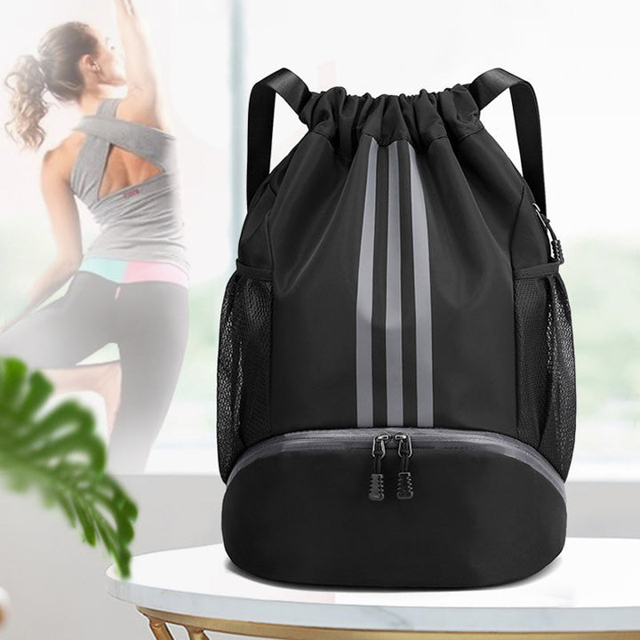 Sport bag laget av nylon med trekkord | Skanto
