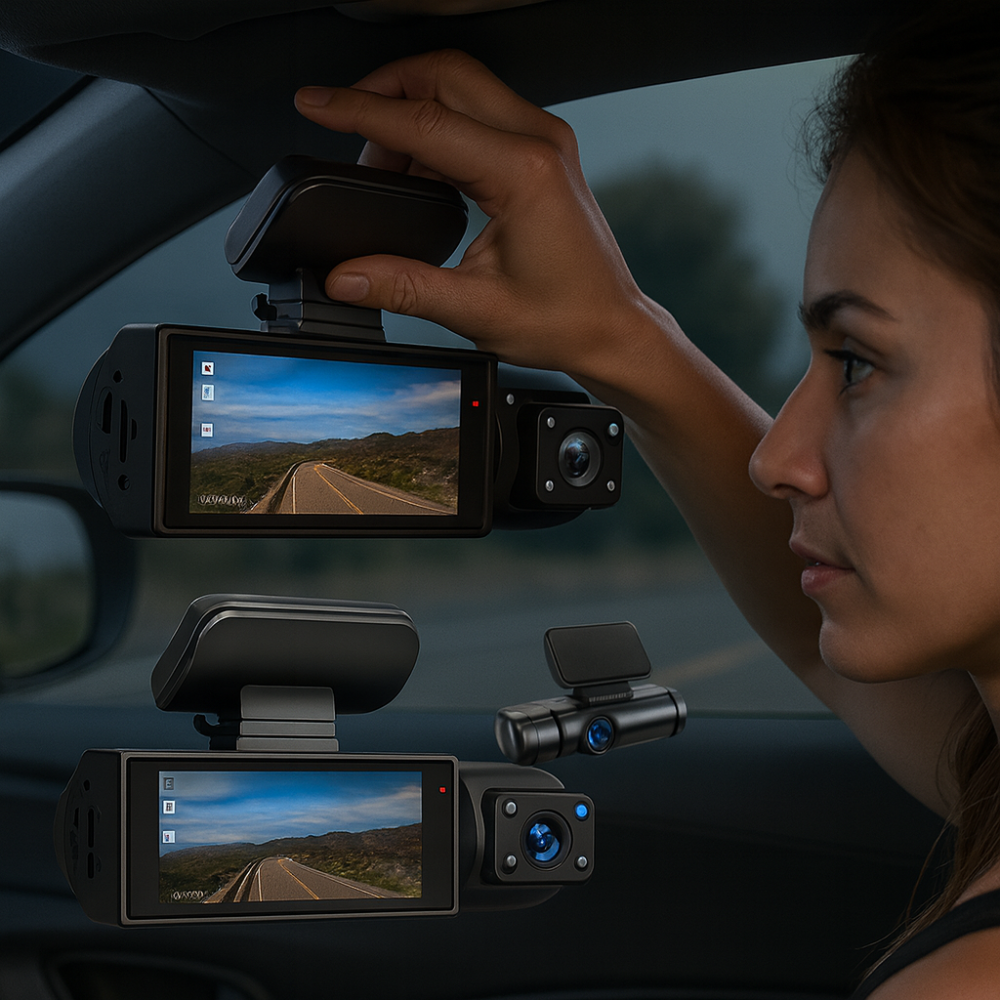 Skanto | Dash Cam Dual Camera 1080p Natt Syn Wide Angle Bil DVR