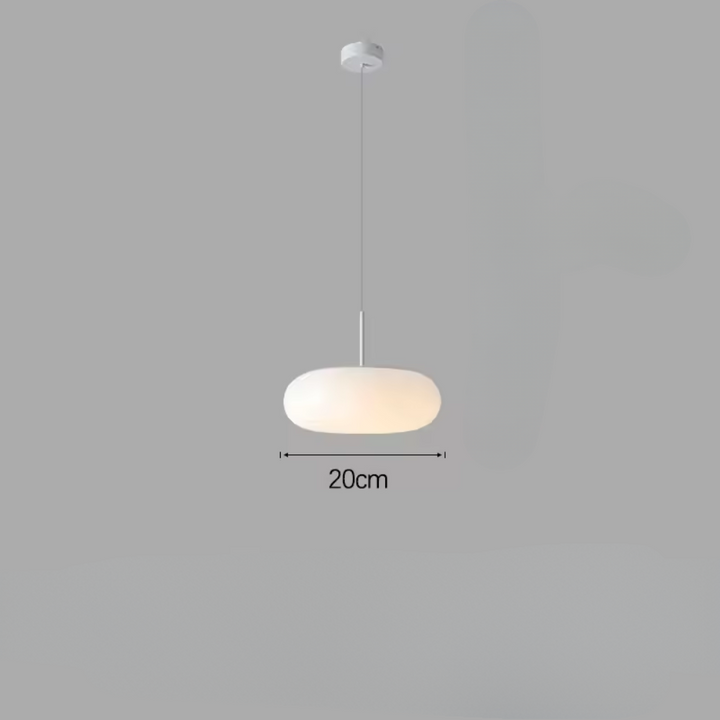 Skanto | Moderne Krem Pendellampe i Enkelt Kronestil med Varm LED Belysning