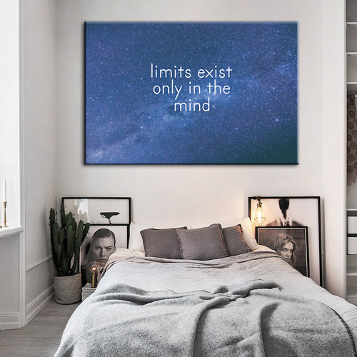 Galaxy Motivation - Lerret Veggkunst Maleri