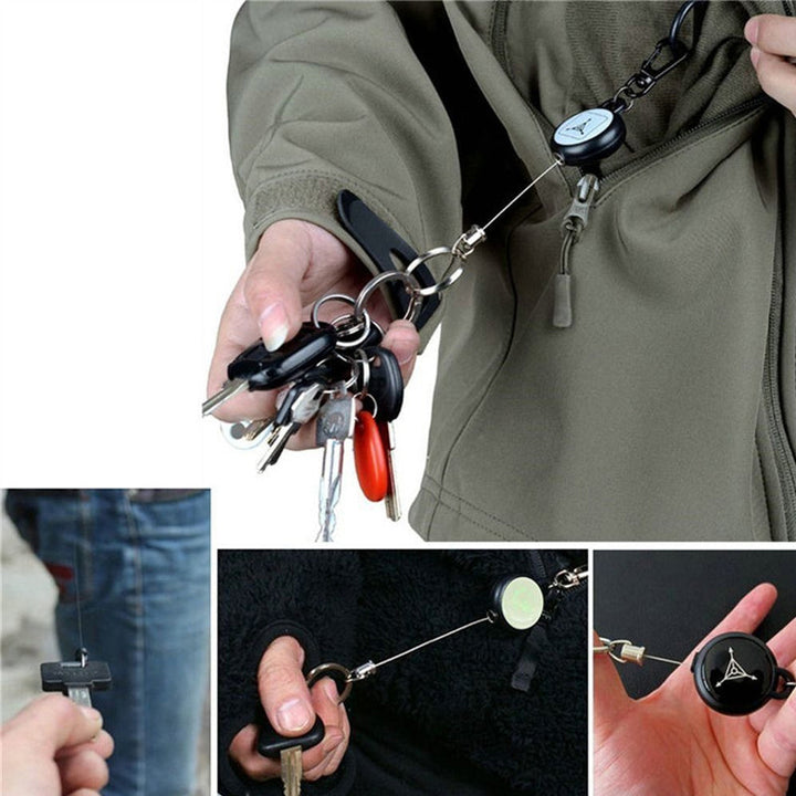 Skanto | Nøkkelring med uttrekkbar ledning kabel