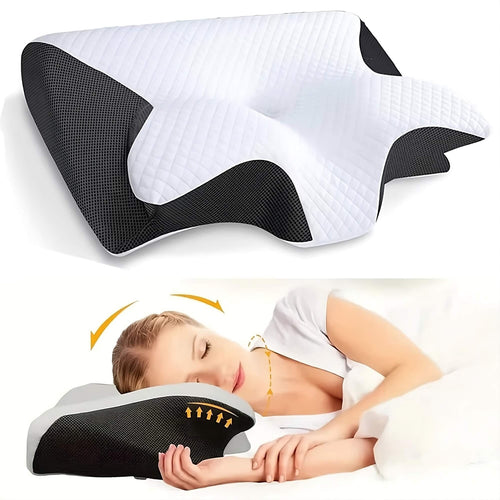 RelaxNeck Ergonomisk Minne Skumpute – Støtte for Nakke og Rygg | Skanto