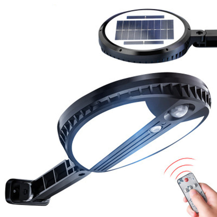 Skanto | Ultra Bright Utendørs Sollys med Fjernkontroll, Tre Lystilstander, for Utendørs, Gårdsplass, Hjem, Korridor, Gjerde og Vei