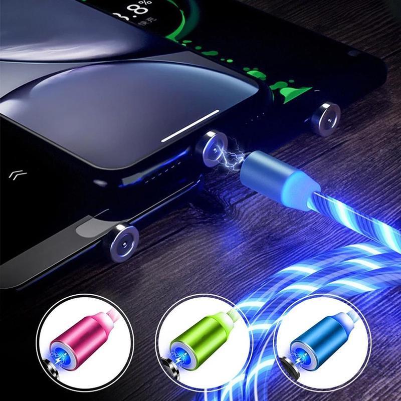 Magnetisk USB-ladekabel med LED | Skanto
