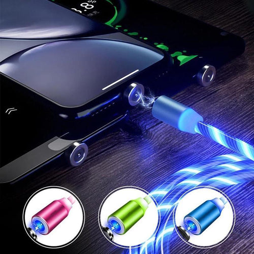 Magnetisk USB-ladekabel med LED | Skanto