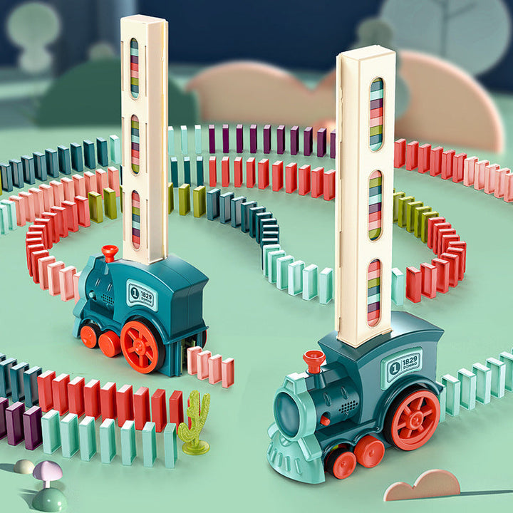 Skanto | Domino Pull Block Set, blokkenspil monterer