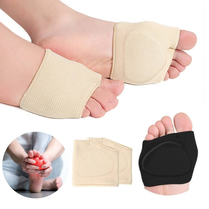 CushionFlex Fremre fotbeskyttelse | Silikon Gelpute - Absorberer støt på foten - Smertelindring - for Metatarsalgia - Daglig komfort Skanto