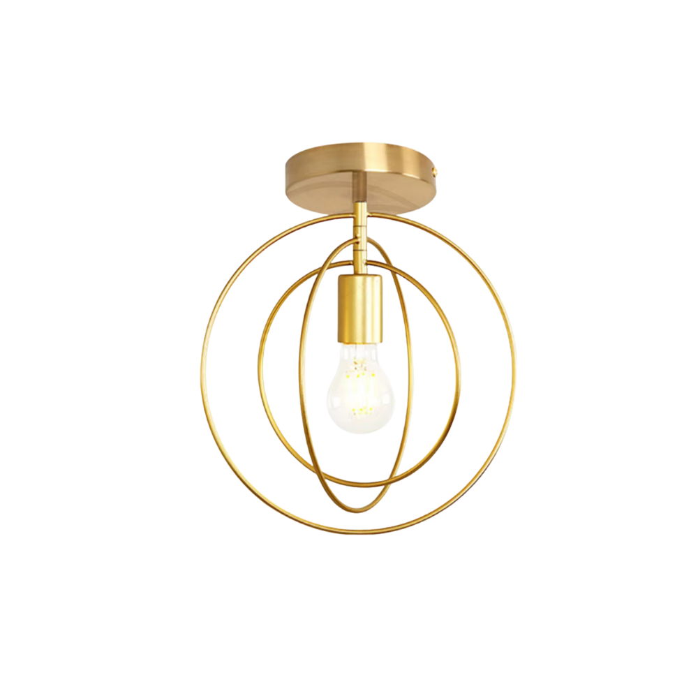 Skanto | Moderne Ringformet Taklampe Gull