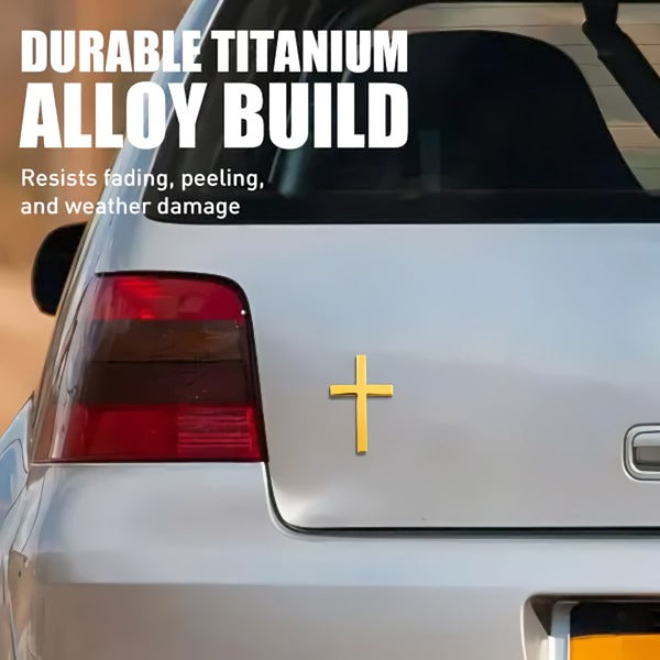 Skanto | ️ 3D Kryss Metall Jesus Kristus Kors Merke StickerBil Anti-Scratch Sticker