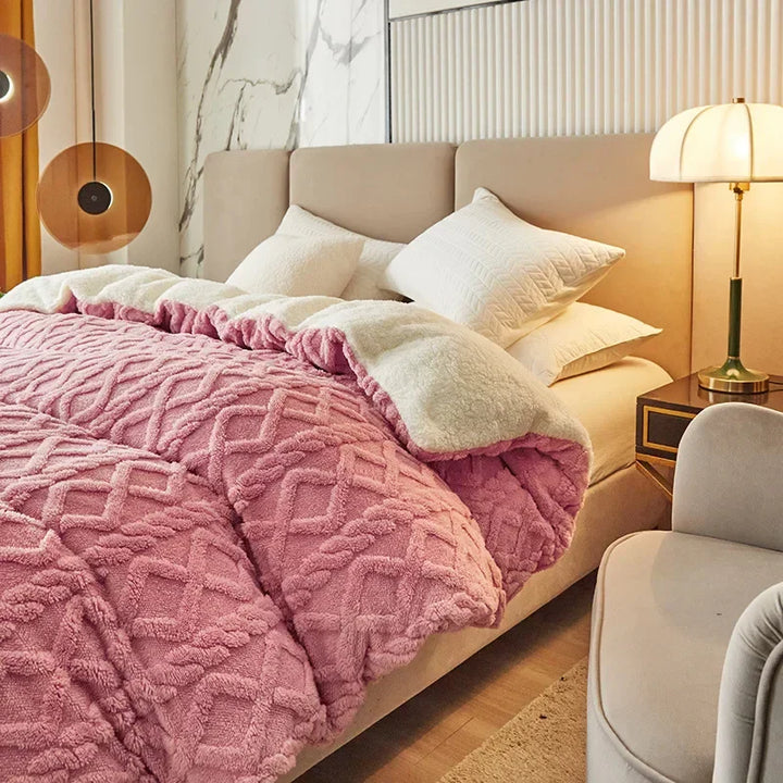 Skanto | Dobbelt-sidet Cashmere-Look Sengetrekk - VelvetWarm