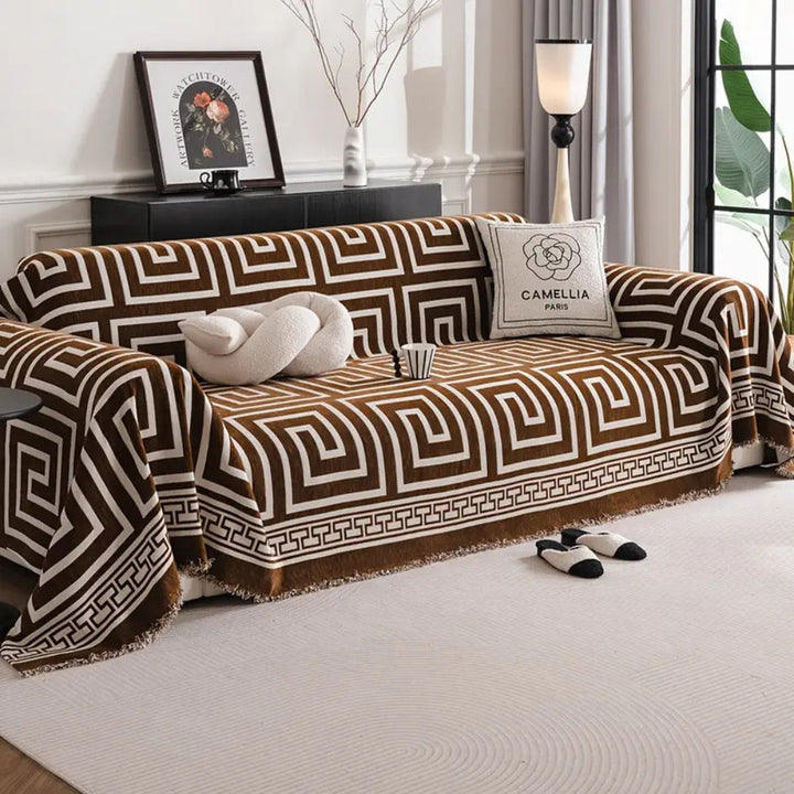 Skanto | Meander Quastene Chenille Sofa Dekken