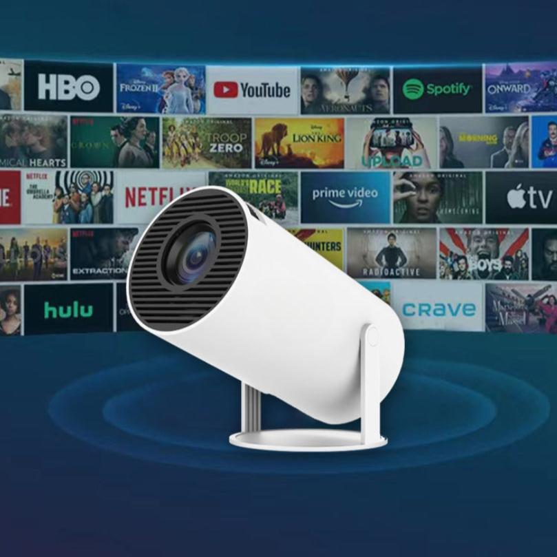 UltraScreen - Intelligent 4K-projektor med sømløse tilkoblingsmuligheter for filmer og gaming Skanto