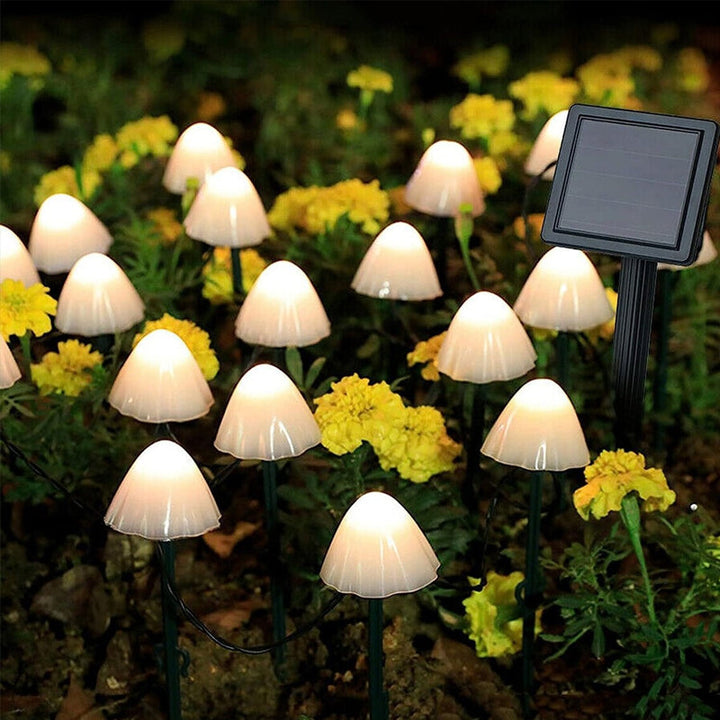 Skanto | LED Solcelle Lyskjede Bakke Stake Sopplamper