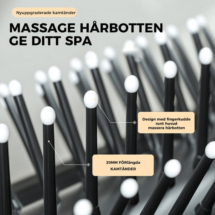 Skanto | MirrorFlex Reise Speil Hårbørste | Sammenleggbar & Kompakt | Praktisk Styling på Farten