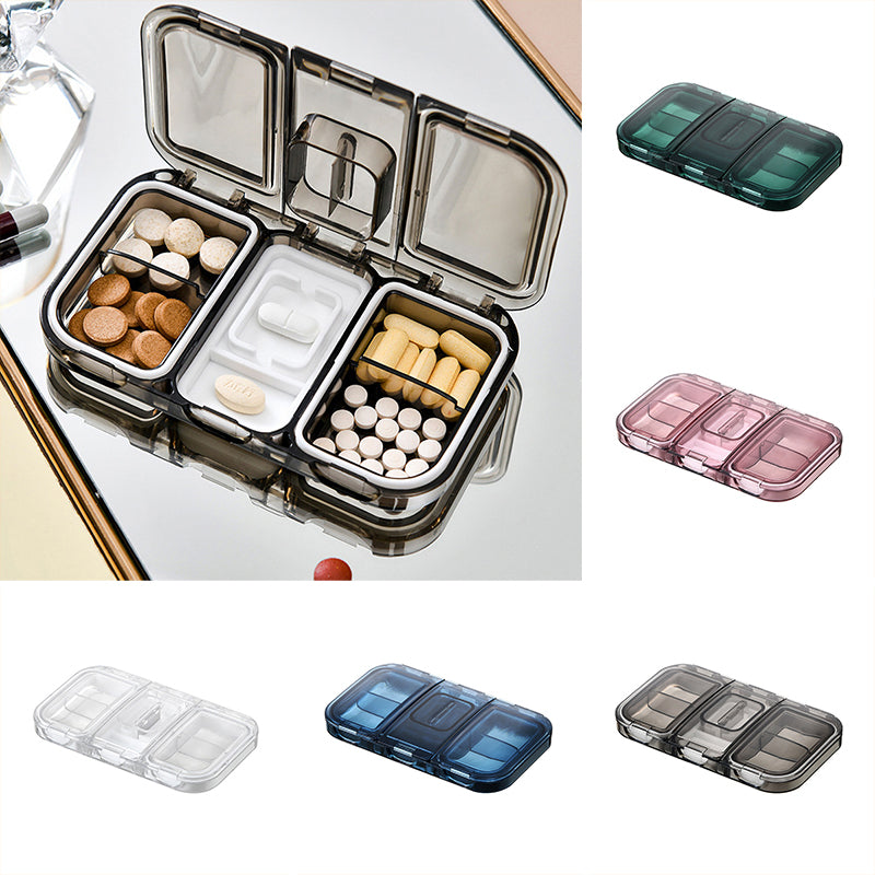 Rektangulær Pill Case Organizer Beholder | Skanto