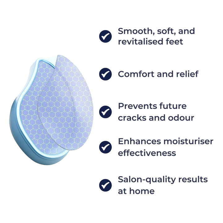 Skin Remover – Nano Glass Surface – Vaskbar & Skånsom – Glatt Sprukne Hæler Hjemme Skanto