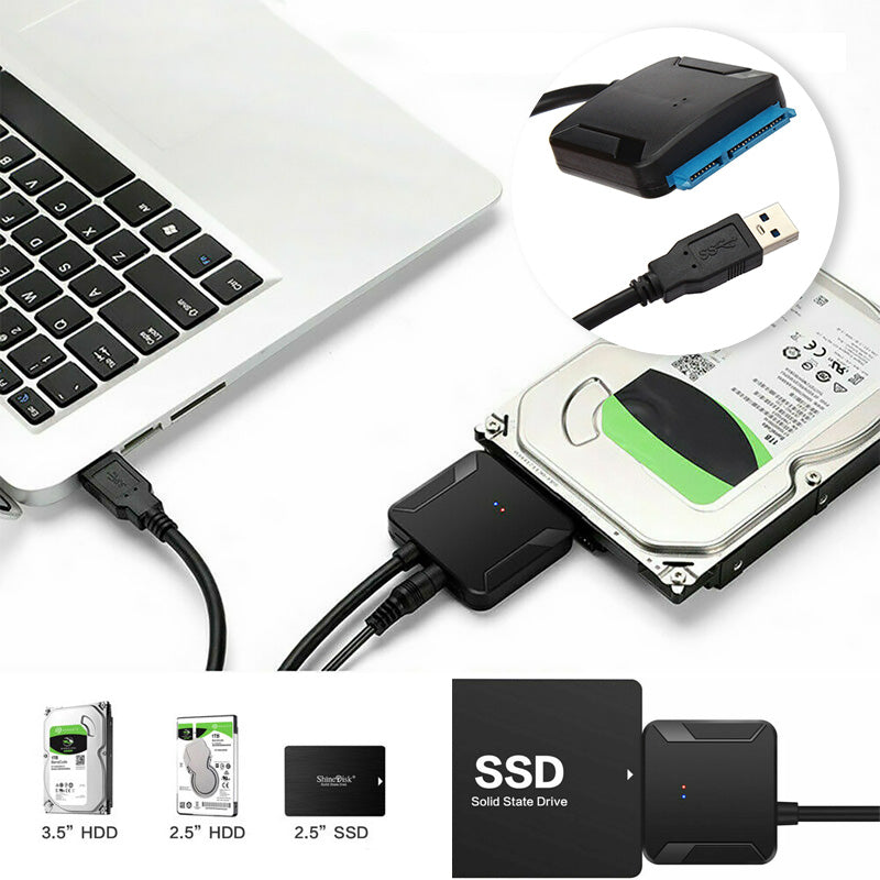 USB 3.0 til SATA III Hard Drive Adapter | Skanto