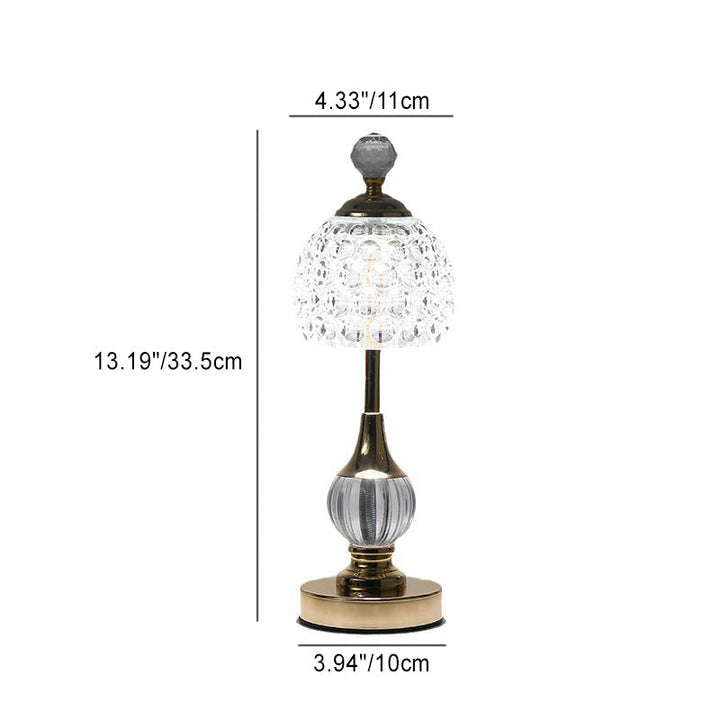 Skanto | Moderne Kreativ Ananas Metall Akryl USB LED Bordlampe for Soverom