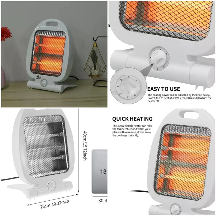 Ny 800W Justerbar Bærbar Elektrisk Varmer Hjem Rom Varmere Hot Vinter Elektromekanisk Skanto