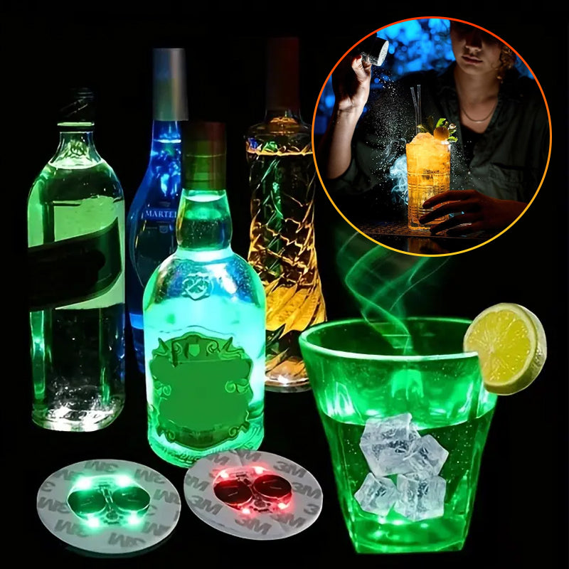 Skanto | LED lysende flaske klistremerker og coasters