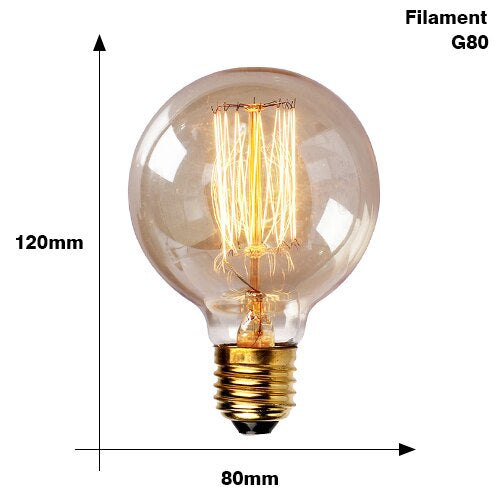 Dekorative Vintage LED FlexiSkantoe Filament Antikke pærer for hjem | Skanto