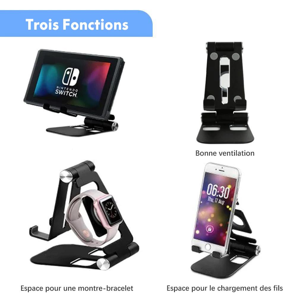 Flerbruks sammenleggbar smarttelefonholder laget av aluminium legering | Skanto
