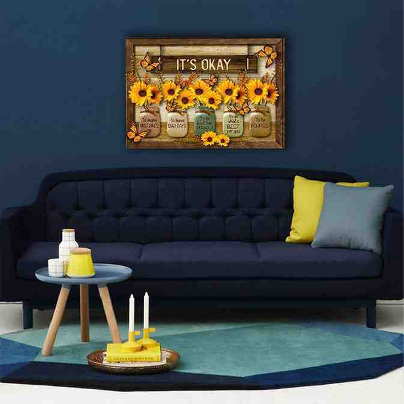 Skanto | 🌻Butterfly Sunflower Wall Art🦋