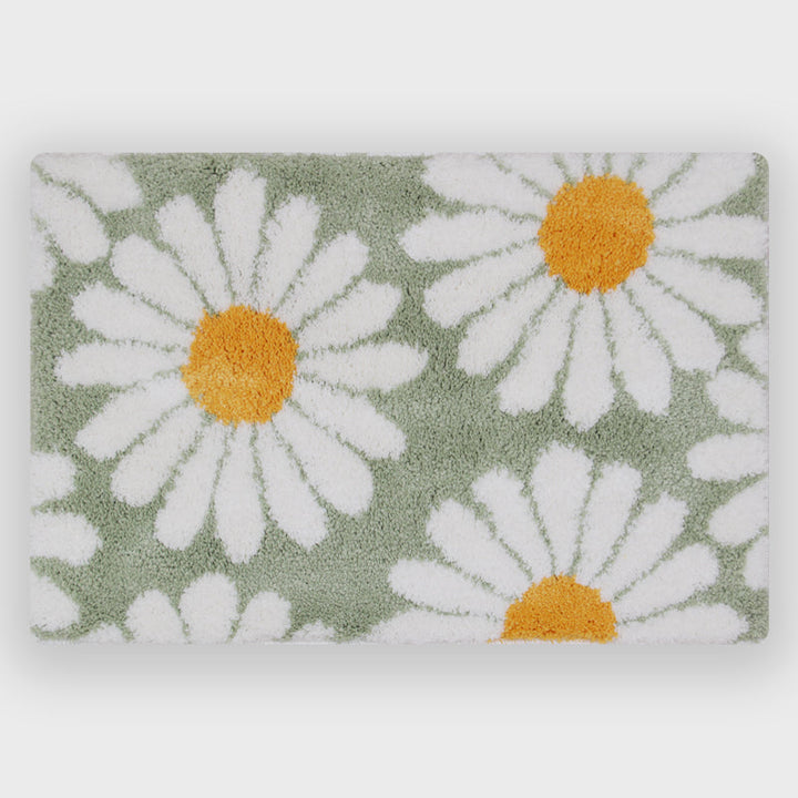 Skanto | Feblilac Sweet Daisy Badematte, Lilla Blomst Teppet Badrom