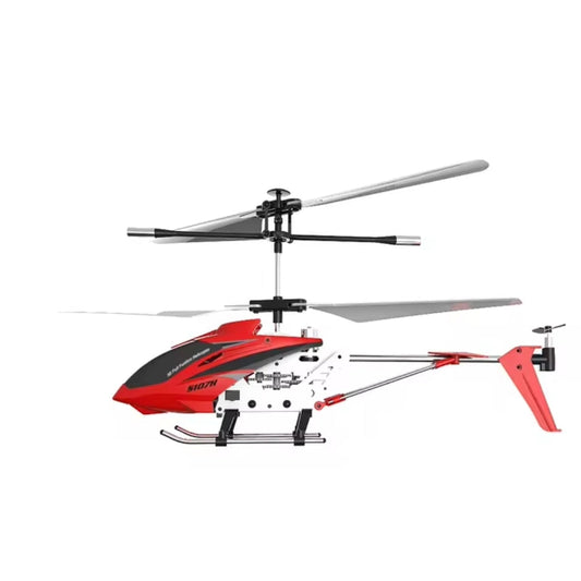 Norvo | Uknuselig 3.5CH RC Helikopter Mini RC Helikopter med Gyro Karmesinrød