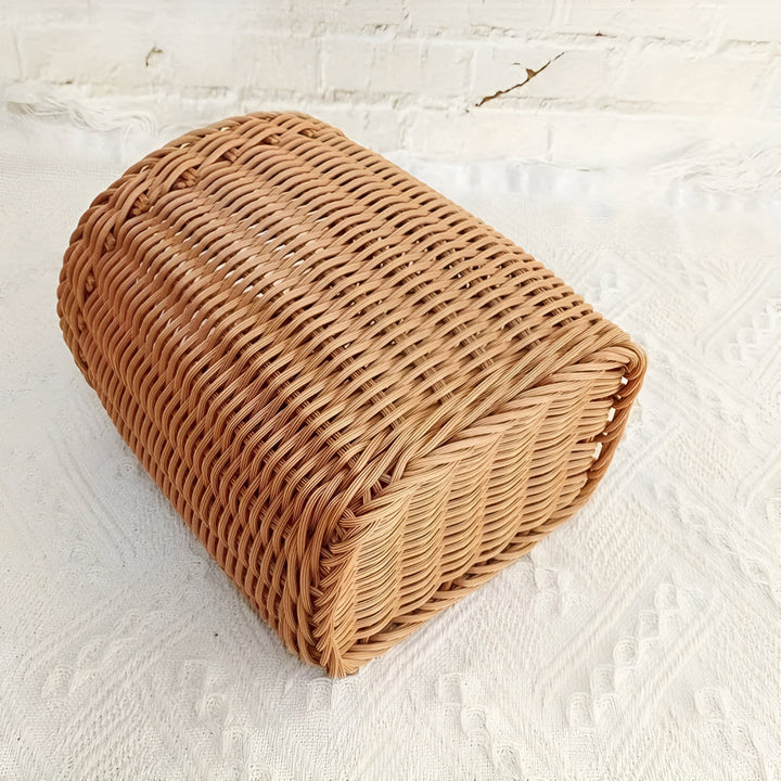 Skanto | Willow Rattan Vevd Oppbevaringskurv