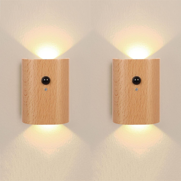 Skanto | Oppladbar LED Vegglampe med Bevegelsessensor – Varm Hvit